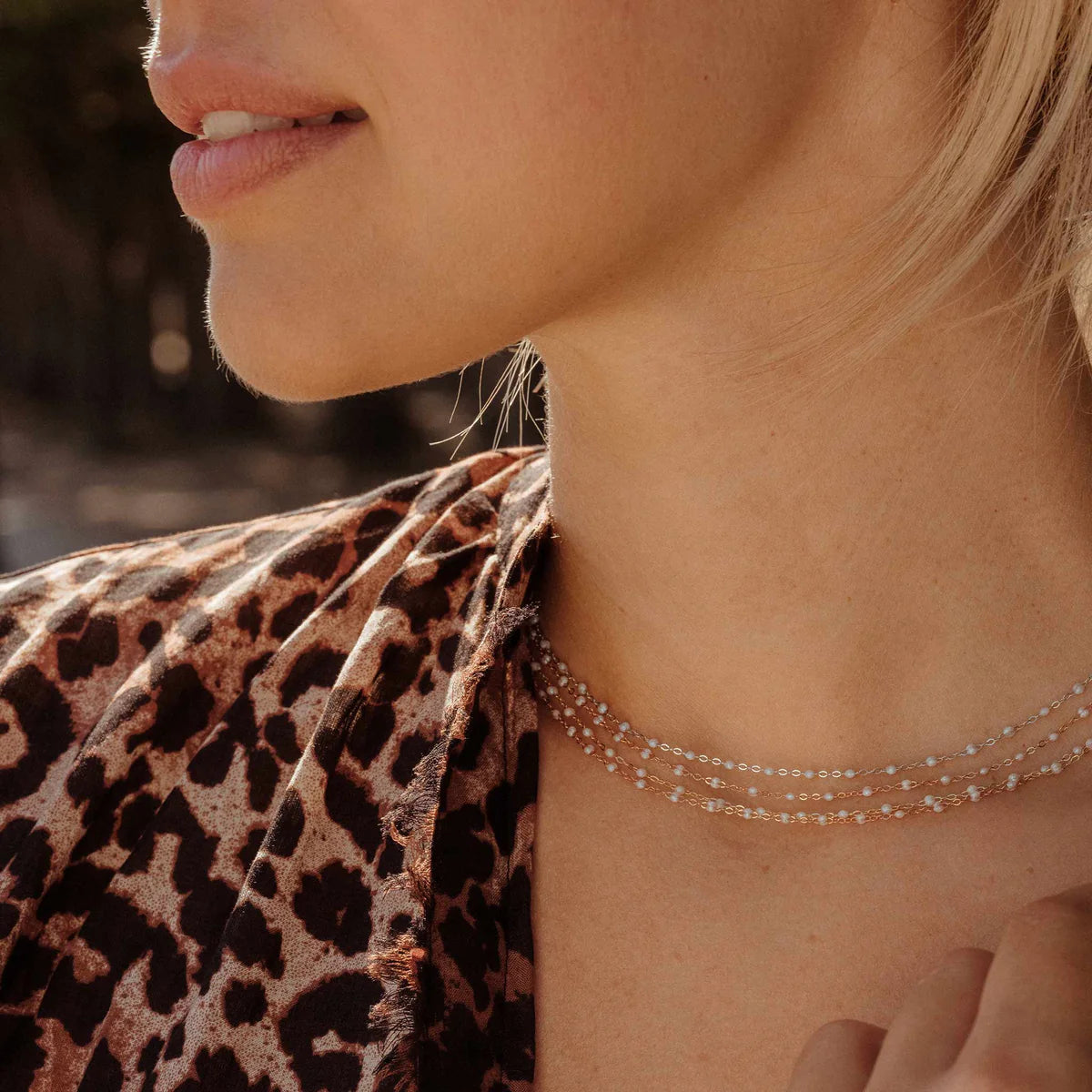Classic Necklace in Opal