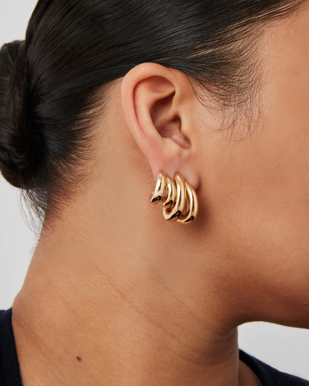 Florence Earrings, Gold