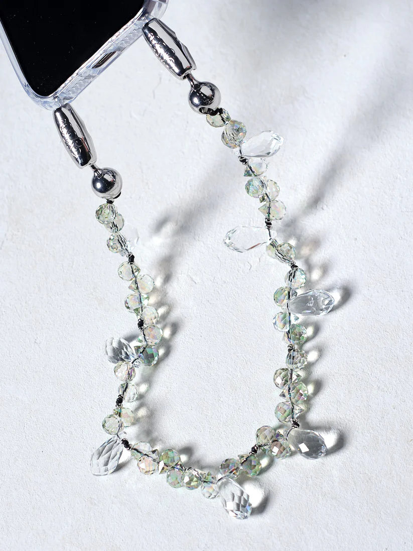Faceted Crystal Wristlet