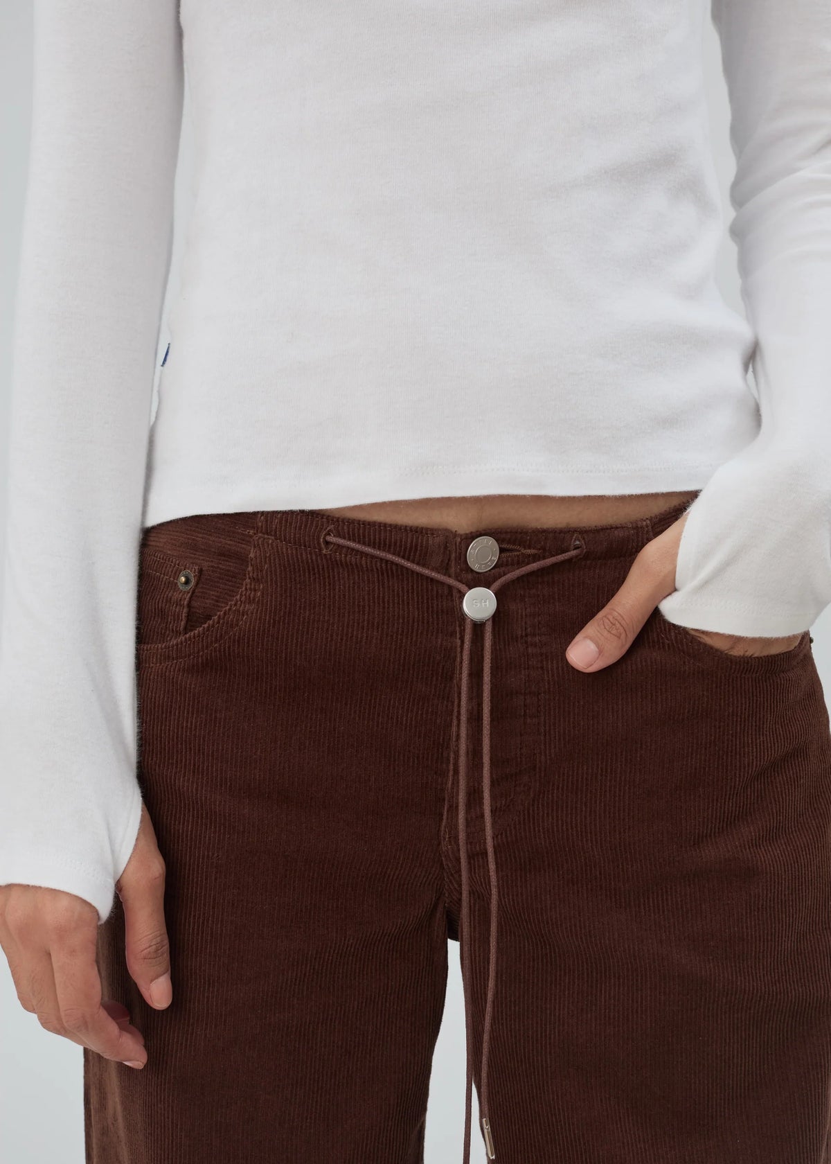 Cool Jean in Chocolate Corduroy