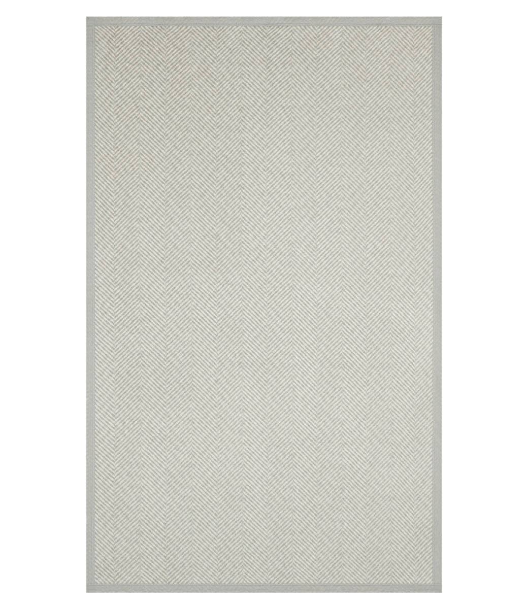 Herringbone Light Grey Blanket