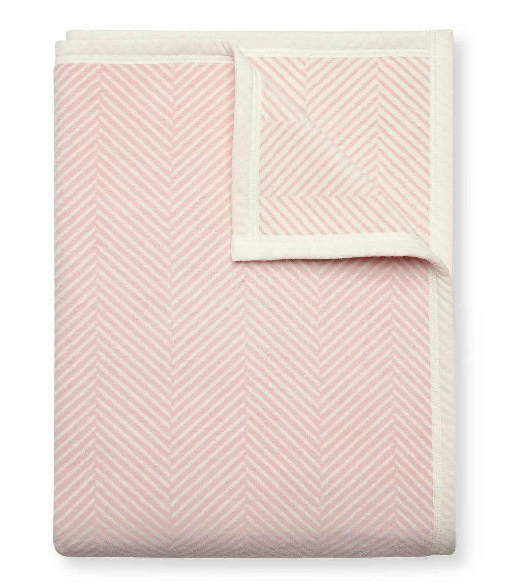 Herringbone Blush Blanket