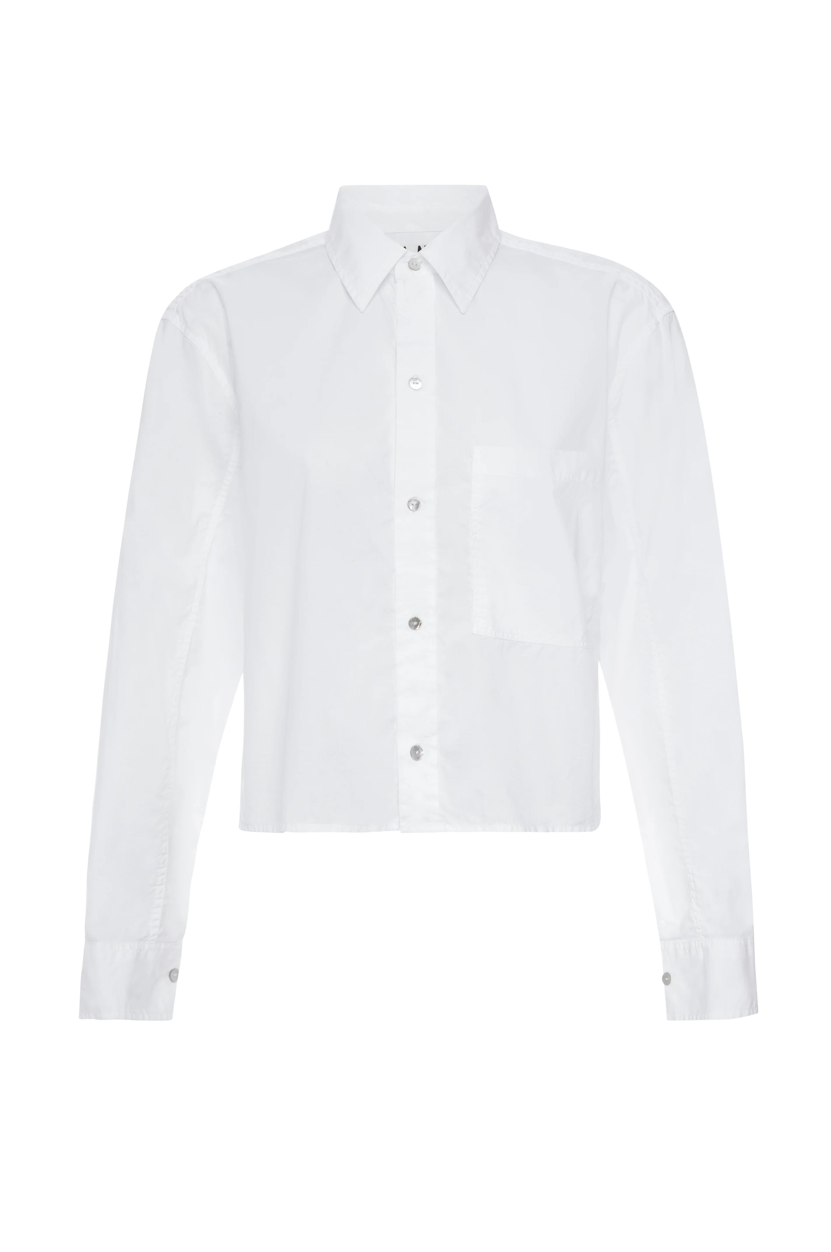 Ruth Crop Shirt, White
