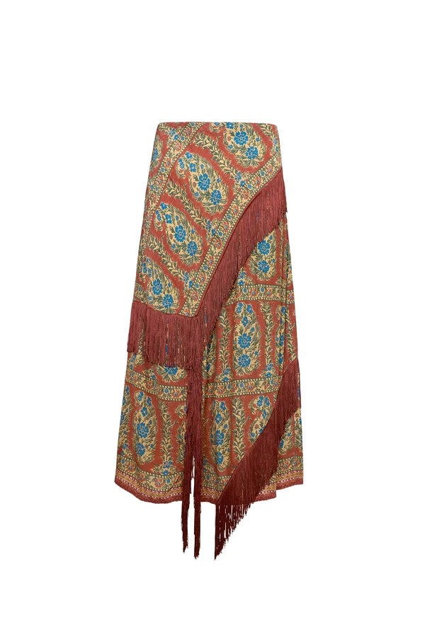 Allyne Skirt, Amber Glen Brown
