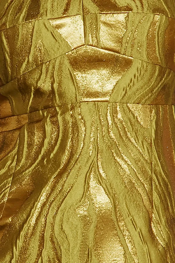Amal Dress, Gilded Jacquard