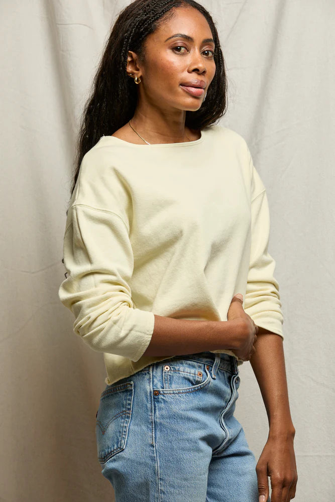 briana top, custard
