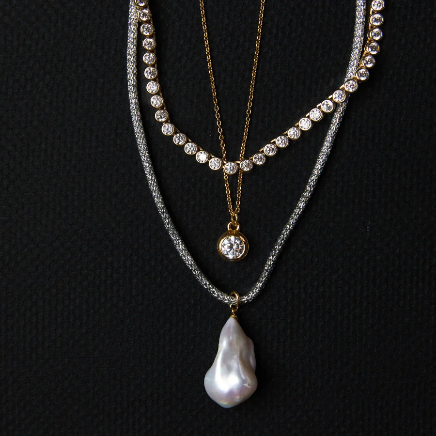 Silver Lurex Necklace Cord