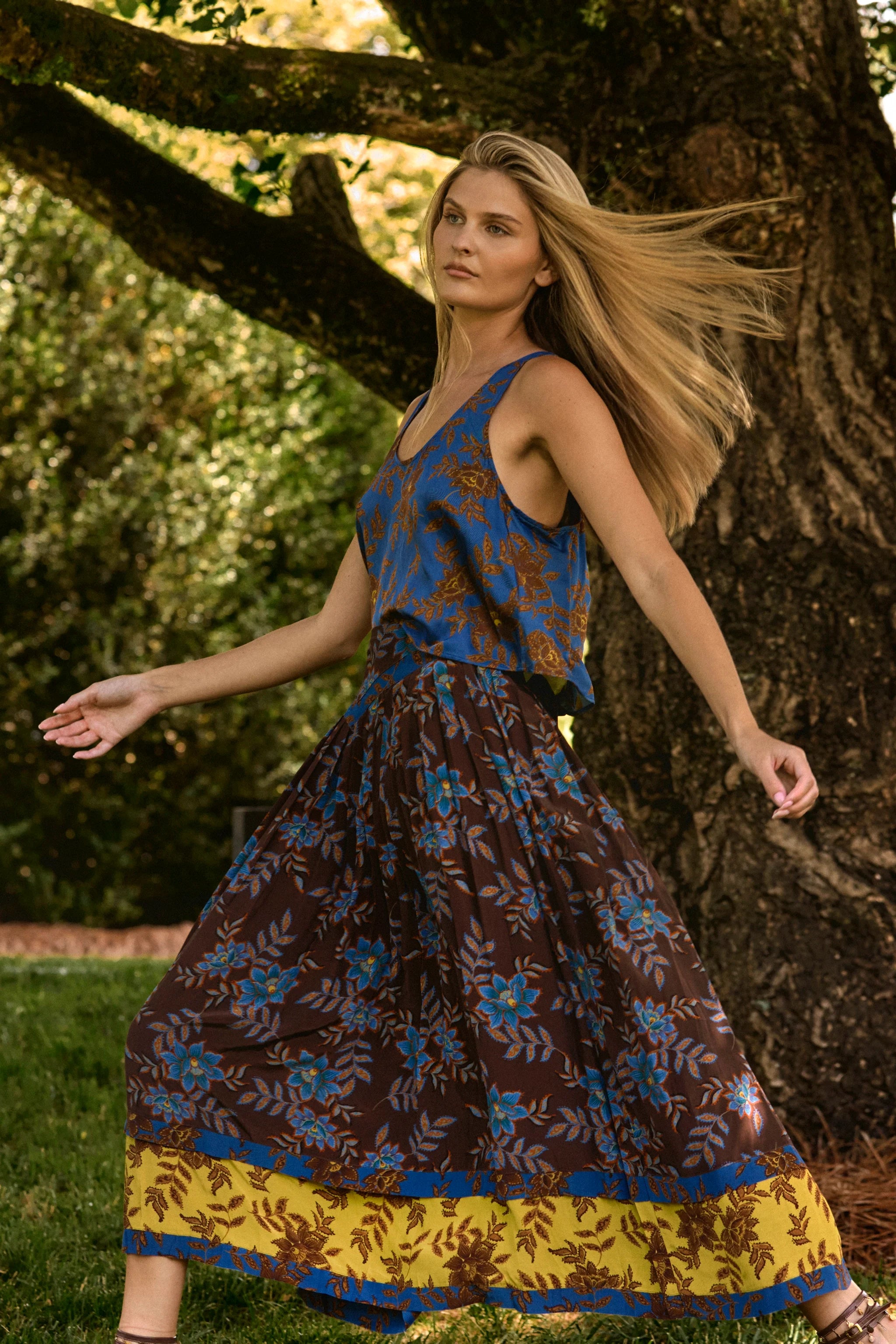 Carsyn Tank, Wild Vine Blue