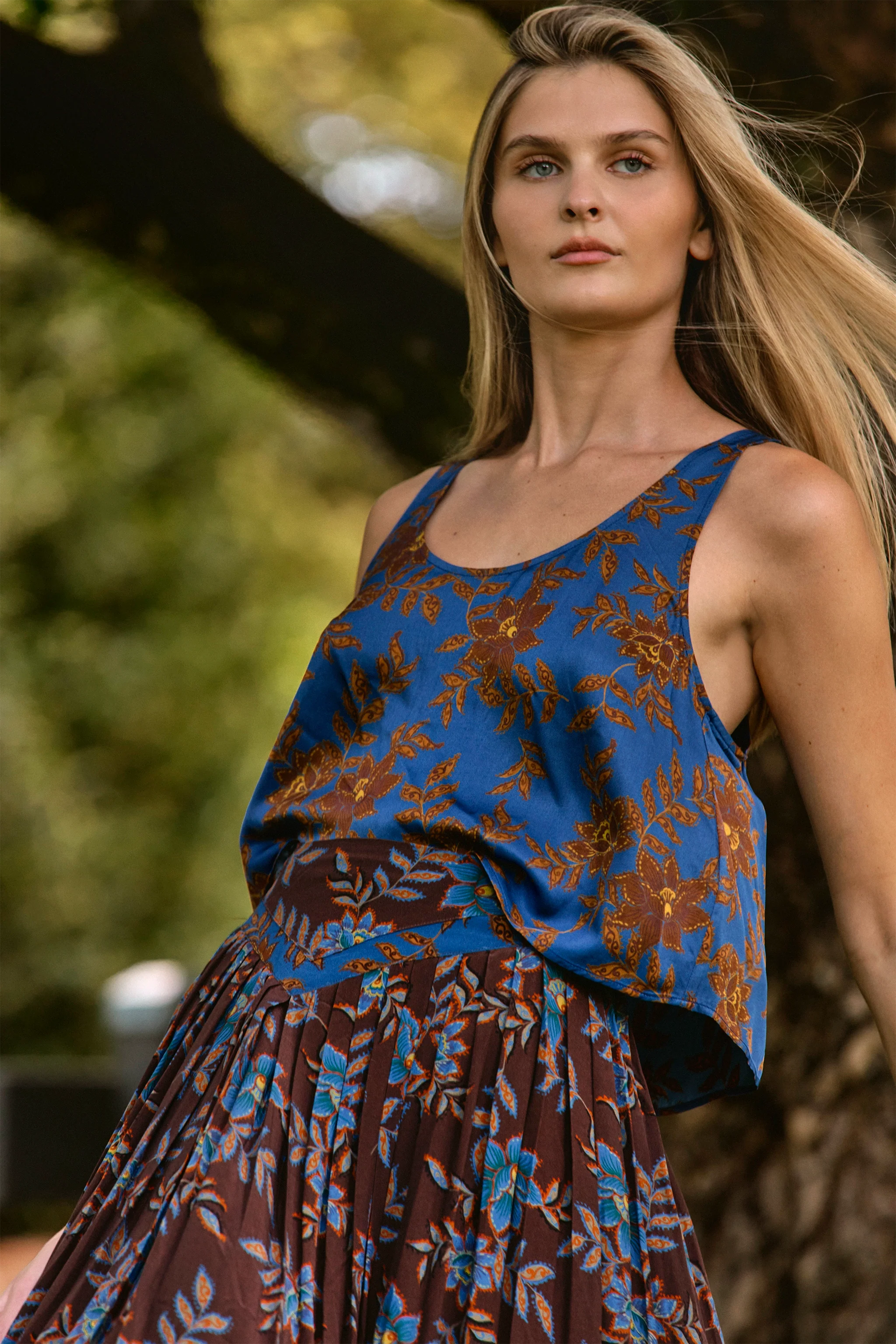 Carsyn Tank, Wild Vine Blue