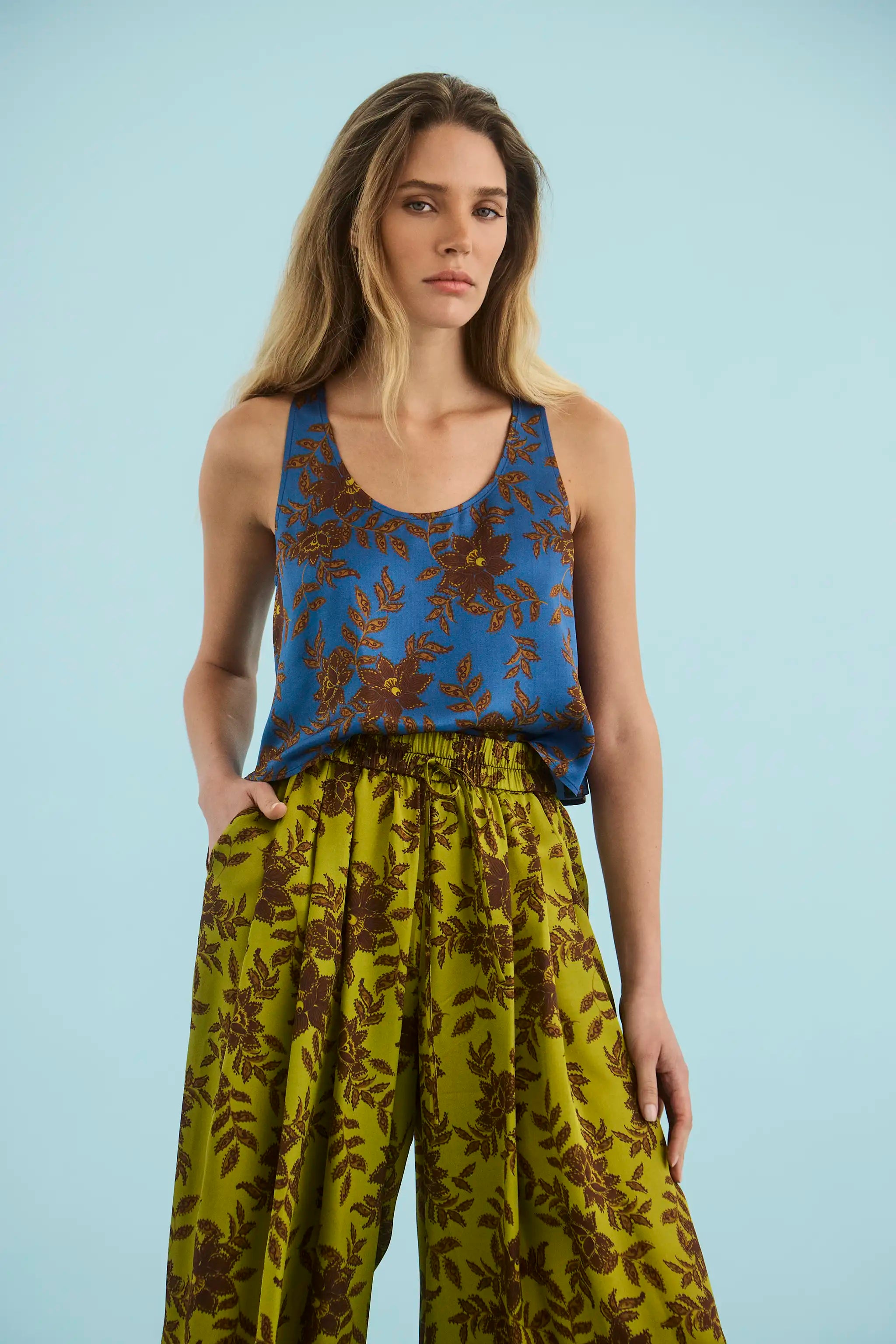 Carsyn Tank, Wild Vine Blue