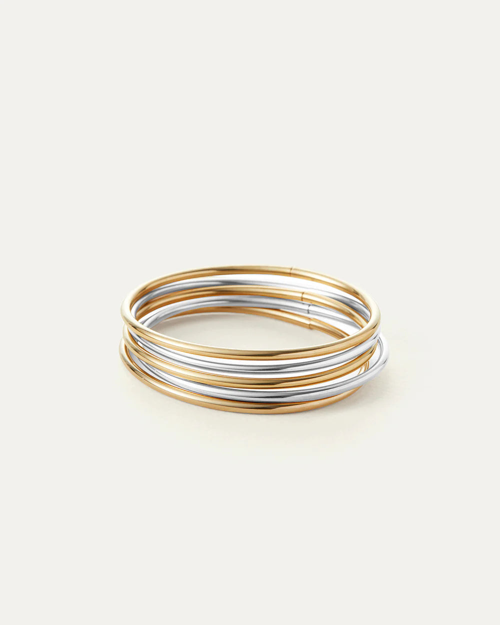 Dane Bangle, 5-Pack in Two-Tone