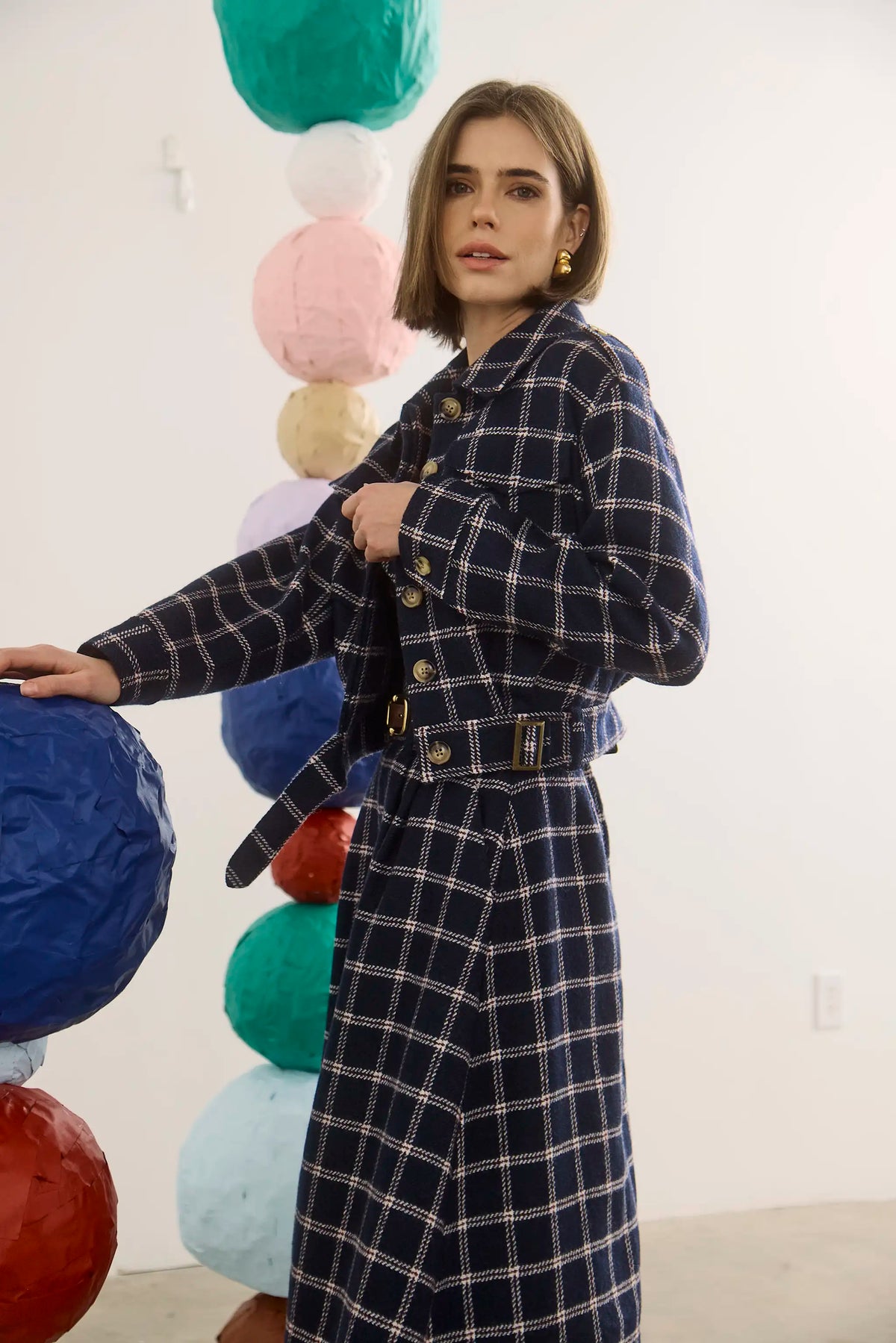 Queenby Skirt, St. Andrews Check