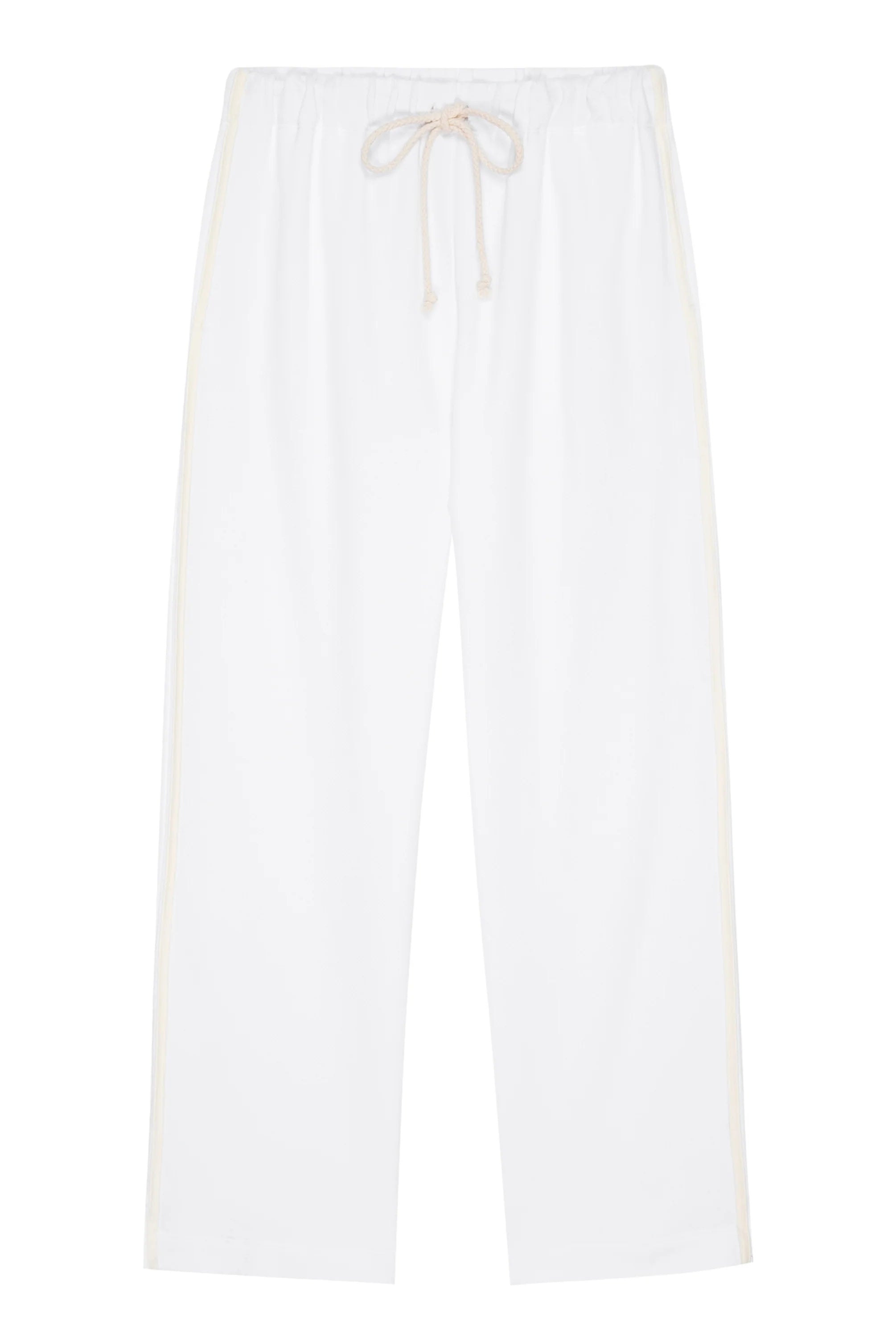 Eco-Terry Stripe Pant, Powder