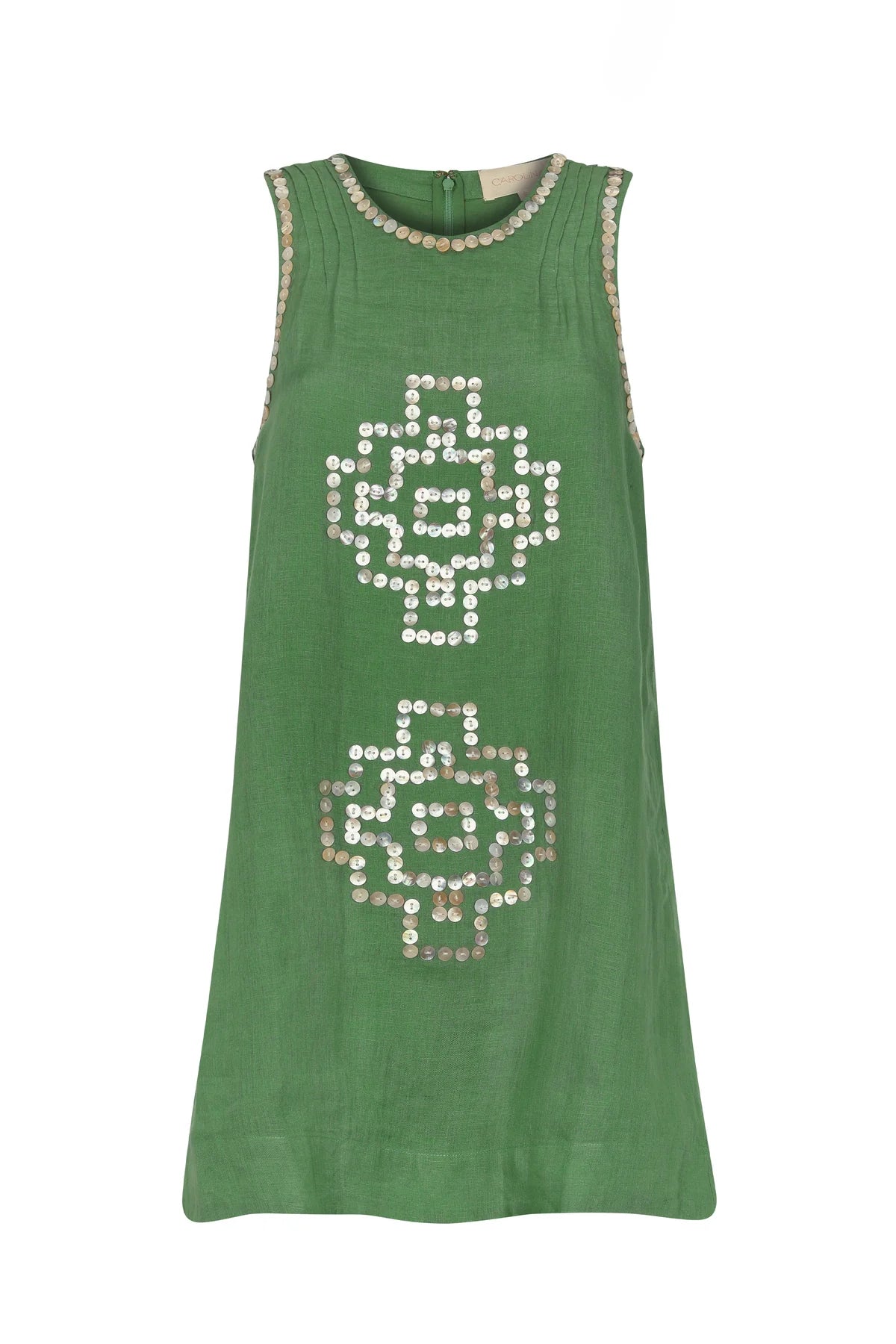 Eva Dress, Green Leaf