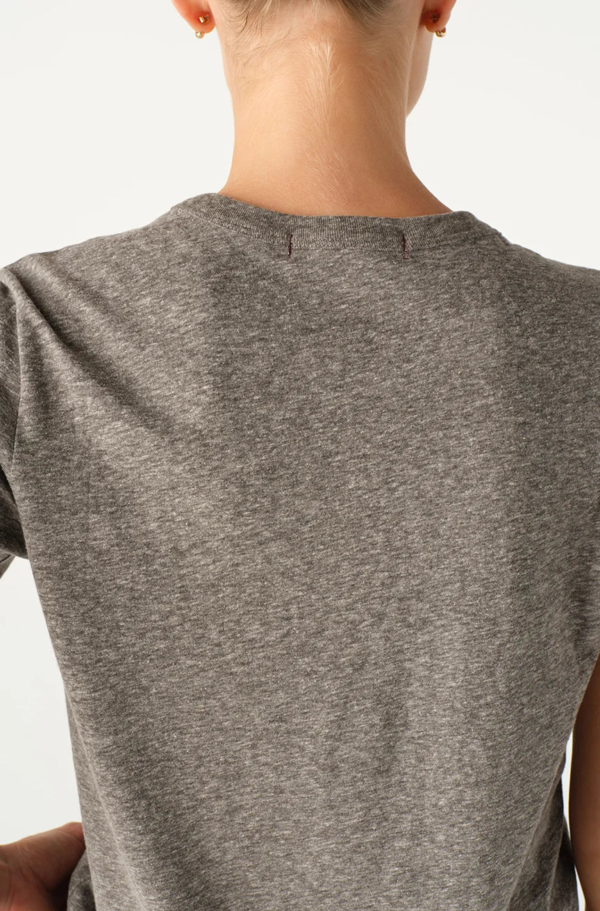 Kelly リブ スリムフィット Tシャツ|ホワイト