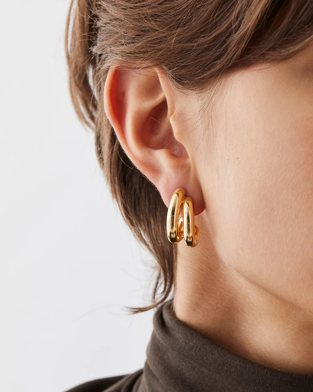 Florence Earrings, Gold
