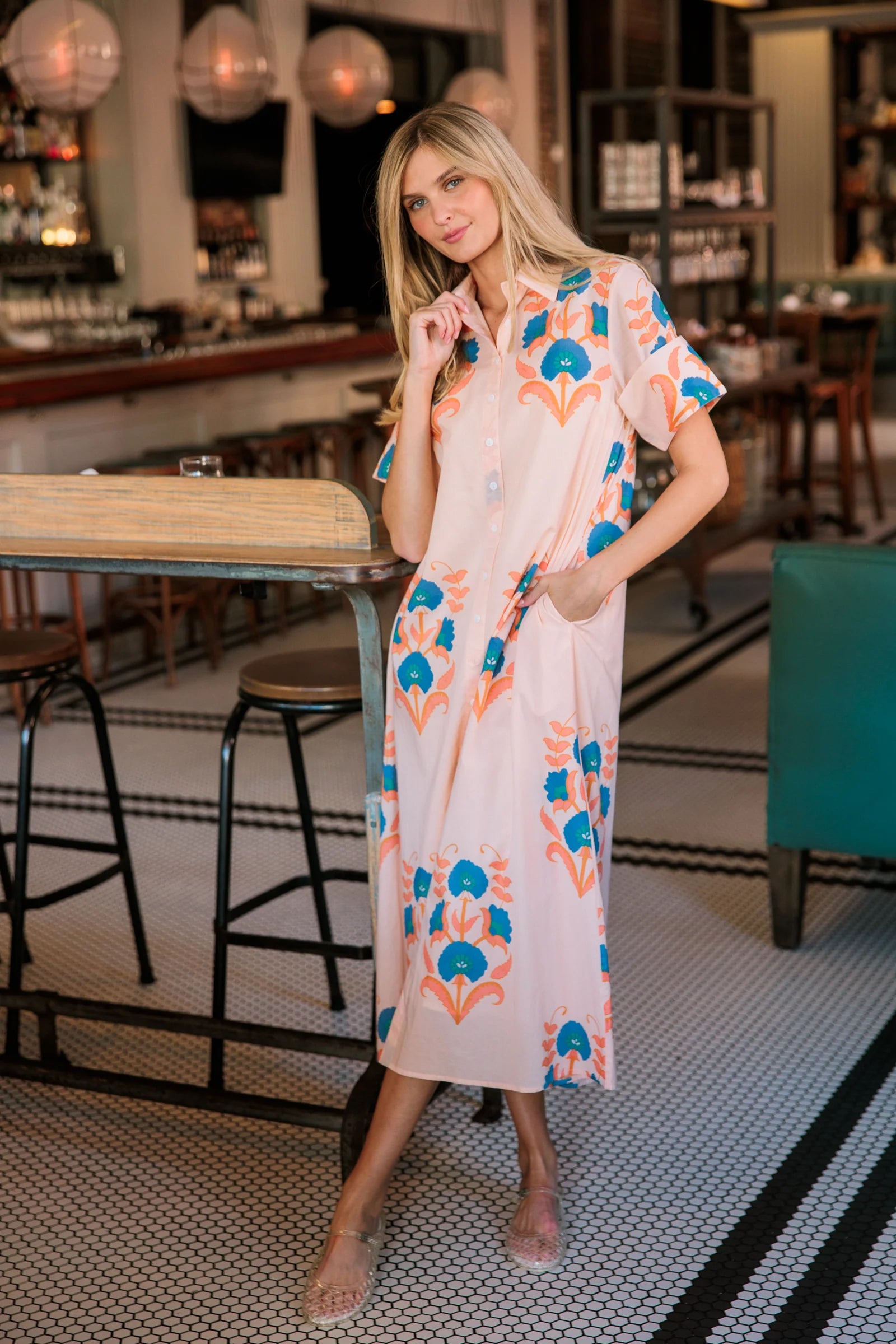 Gibbons Dress, Pink Sands