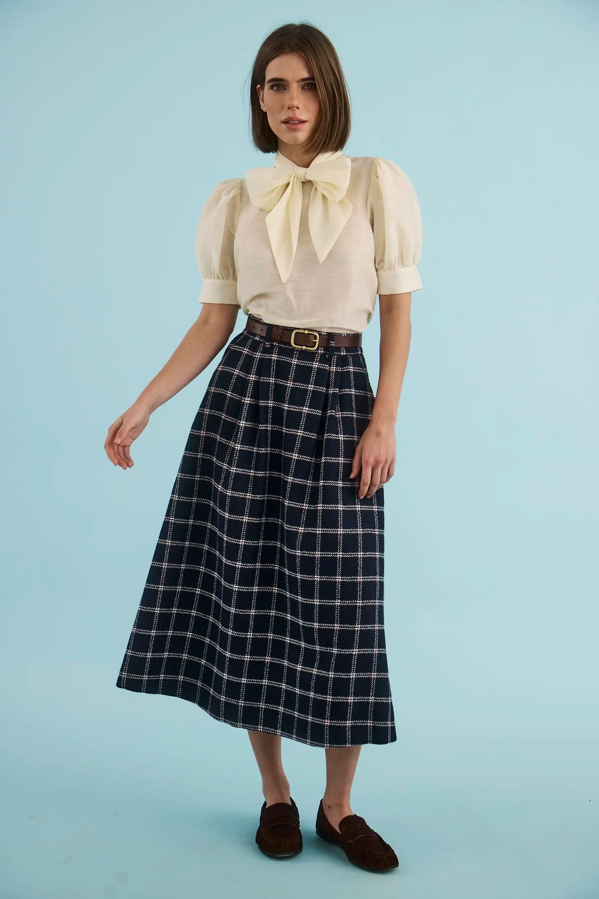 Queenby Skirt, St. Andrews Check