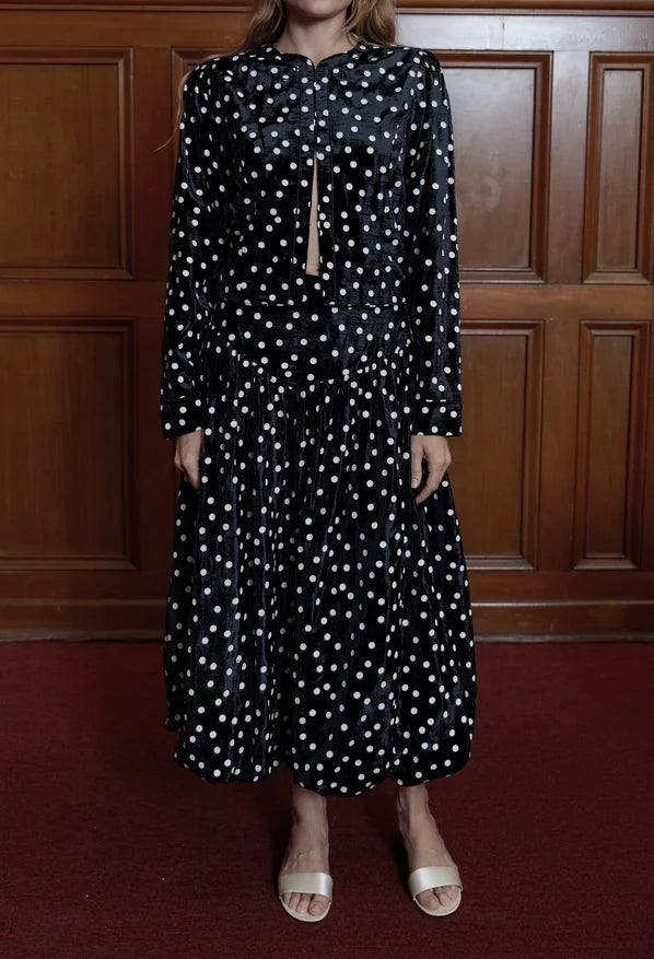 Enni Dupioni Dot Jacket