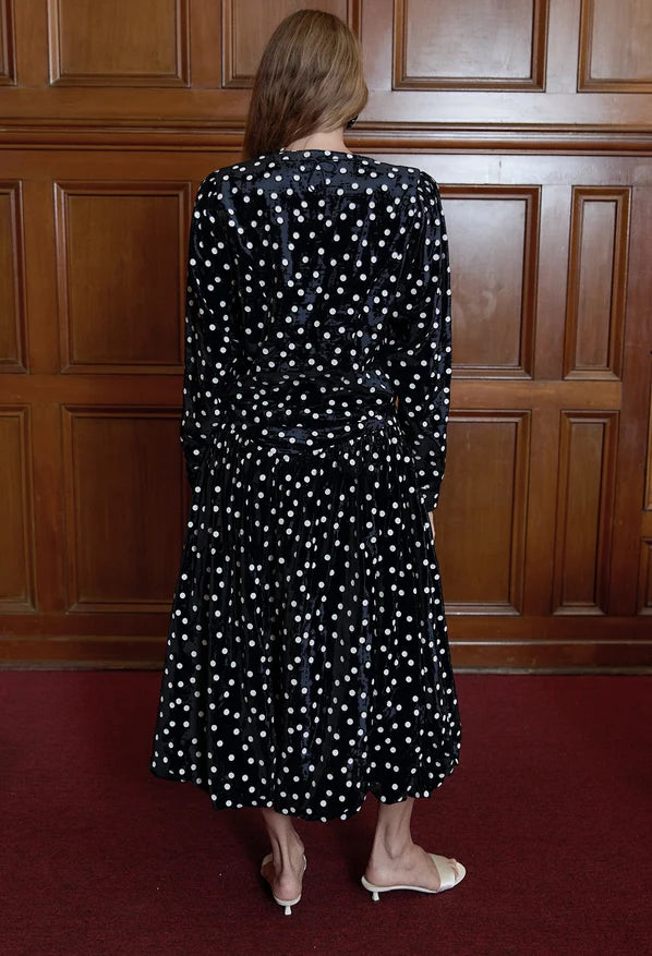 Hilla Dupioni Dot Skirt