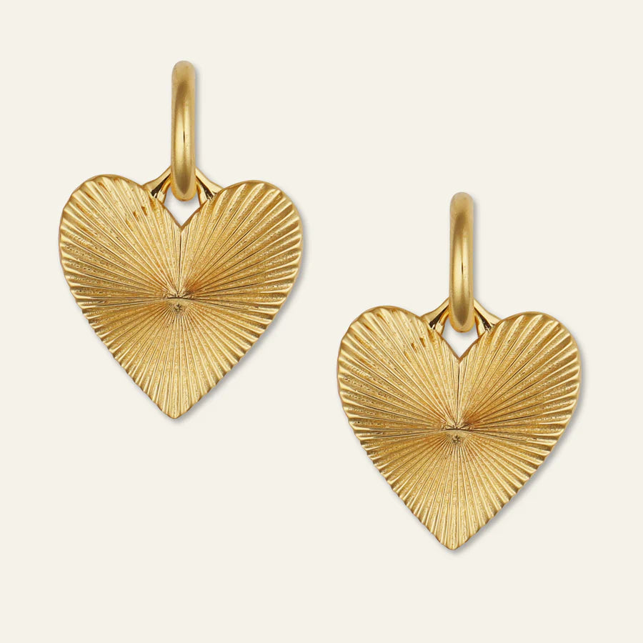 Ribbed Heart of Gold Huggies