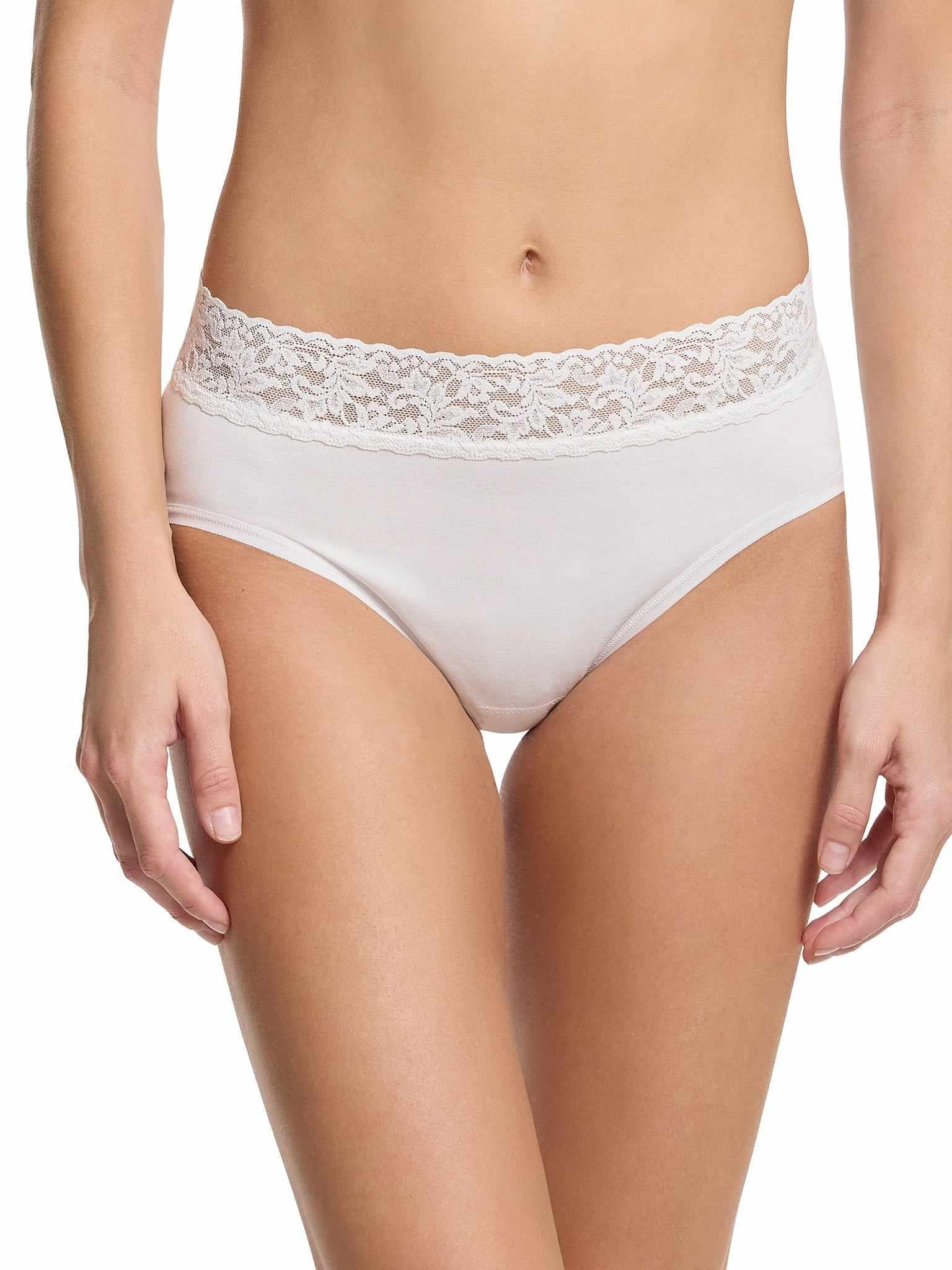 Cotton French Brief, White