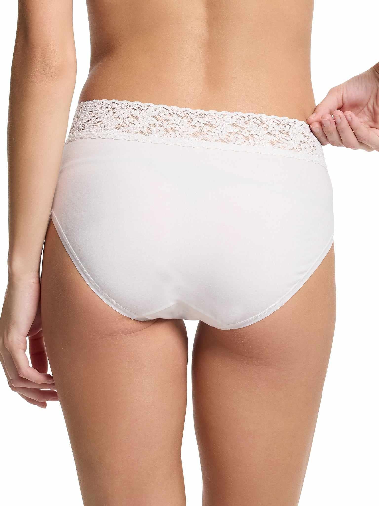 Cotton French Brief, White