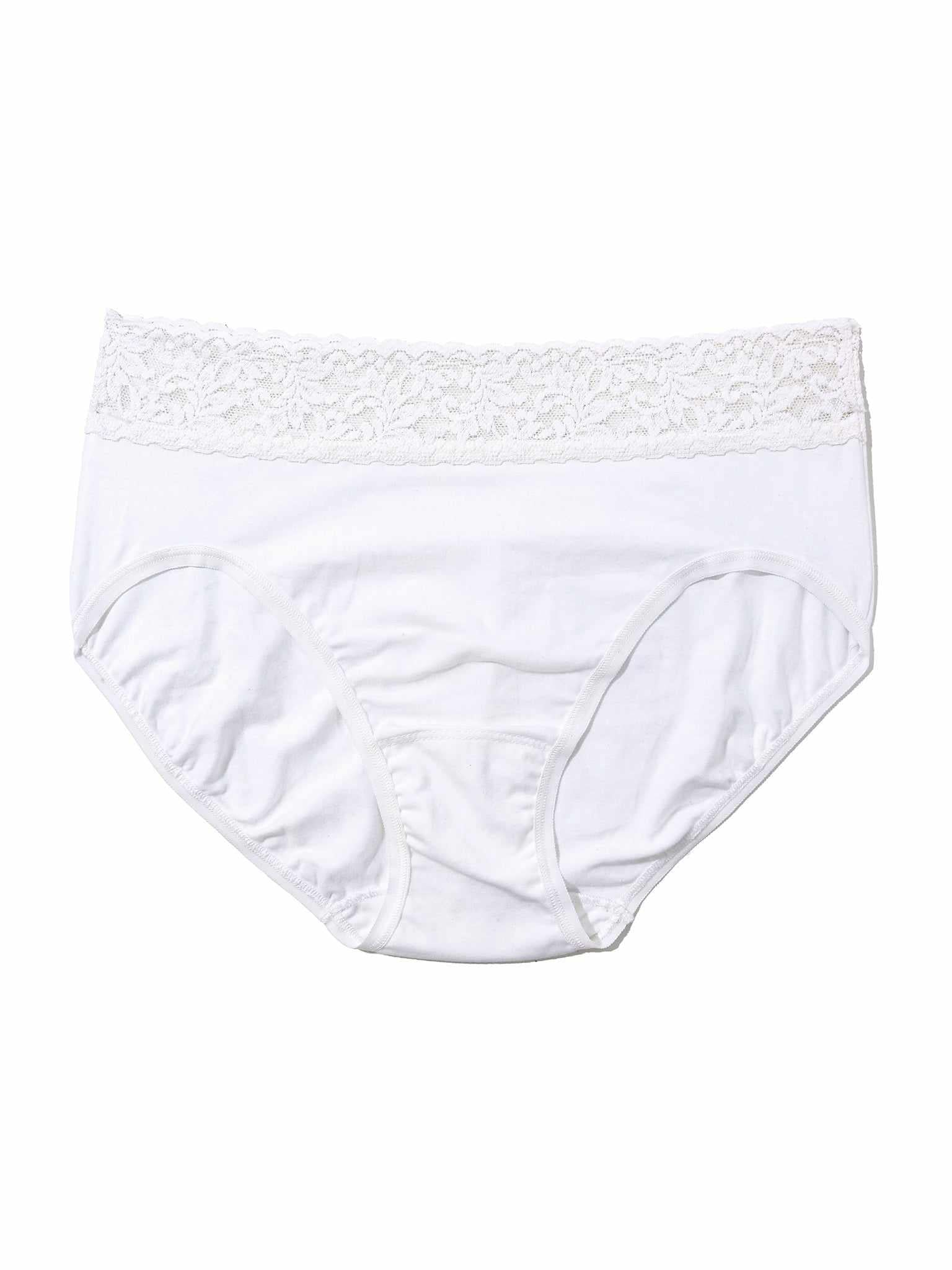 Cotton French Brief, White