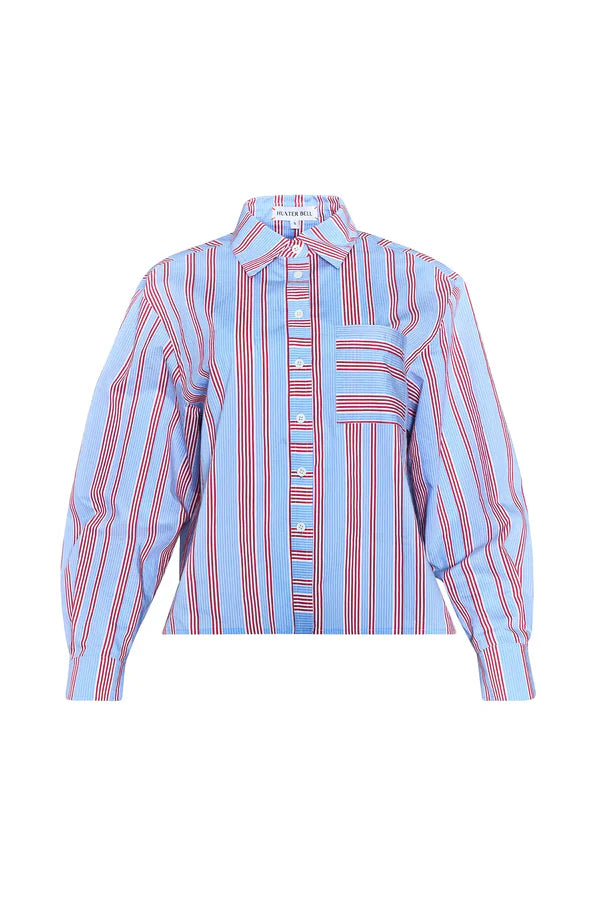 Hudson Shirt, Seaside Stripe