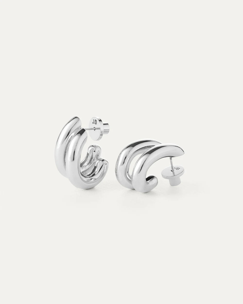 Florence Earrings, Silver