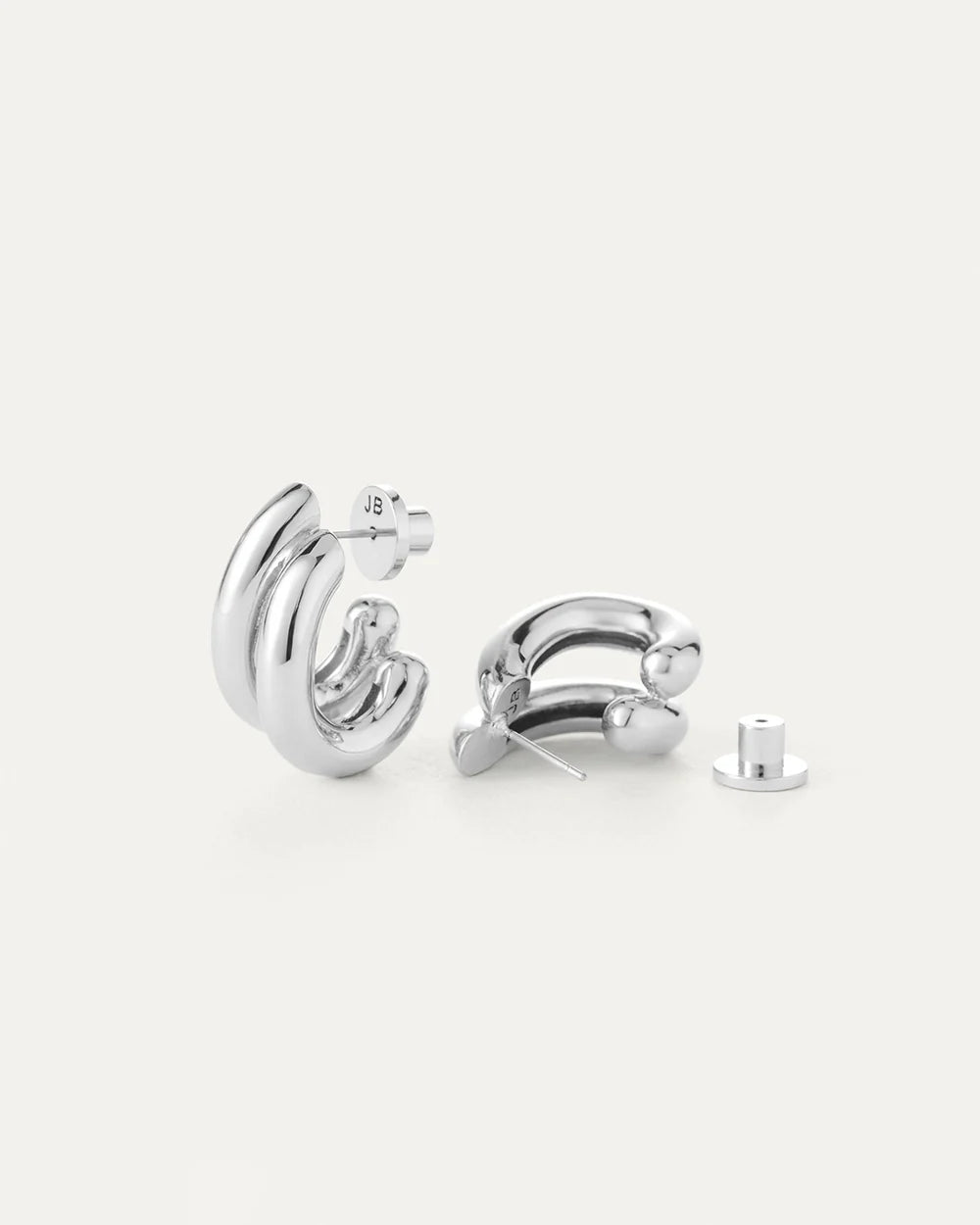 Florence Earrings, Silver