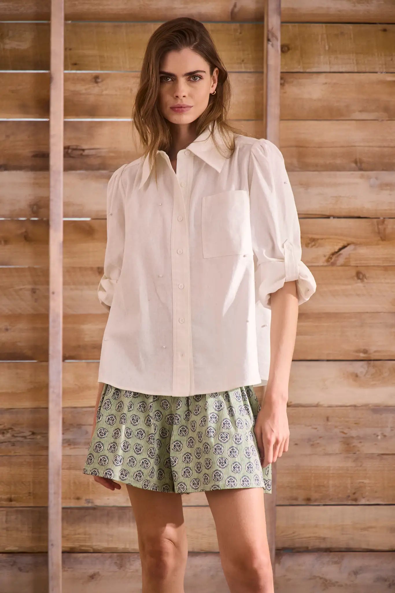 Jade Shirt, Ivory