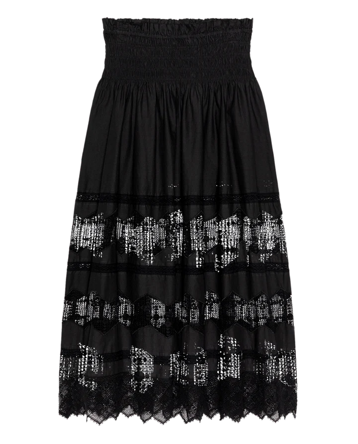 Rosette Canary Skirt, Black