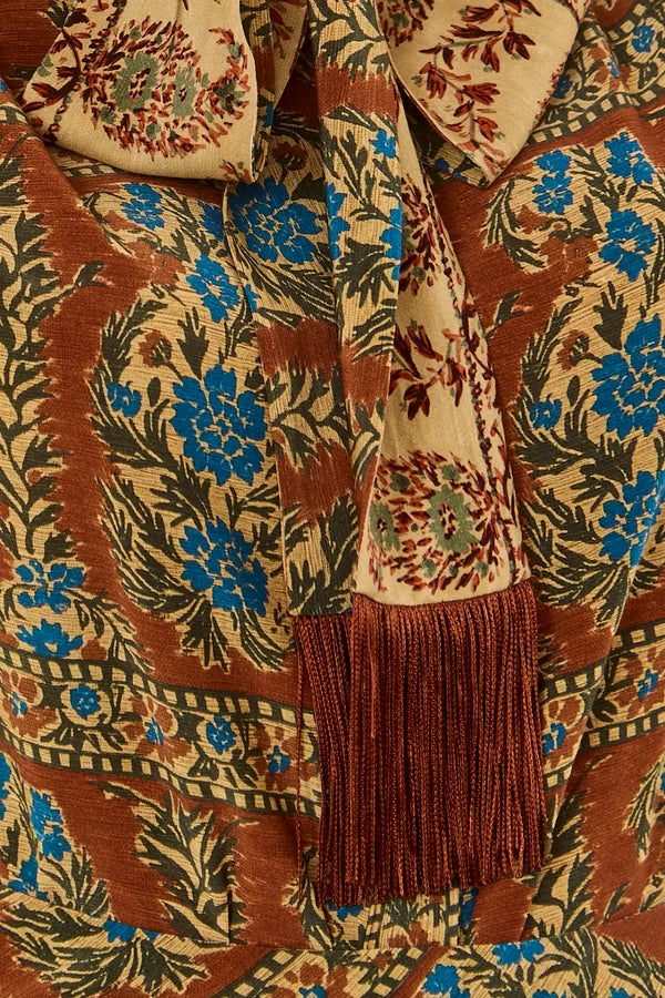 Karis Blouse, Amber Glen Brown