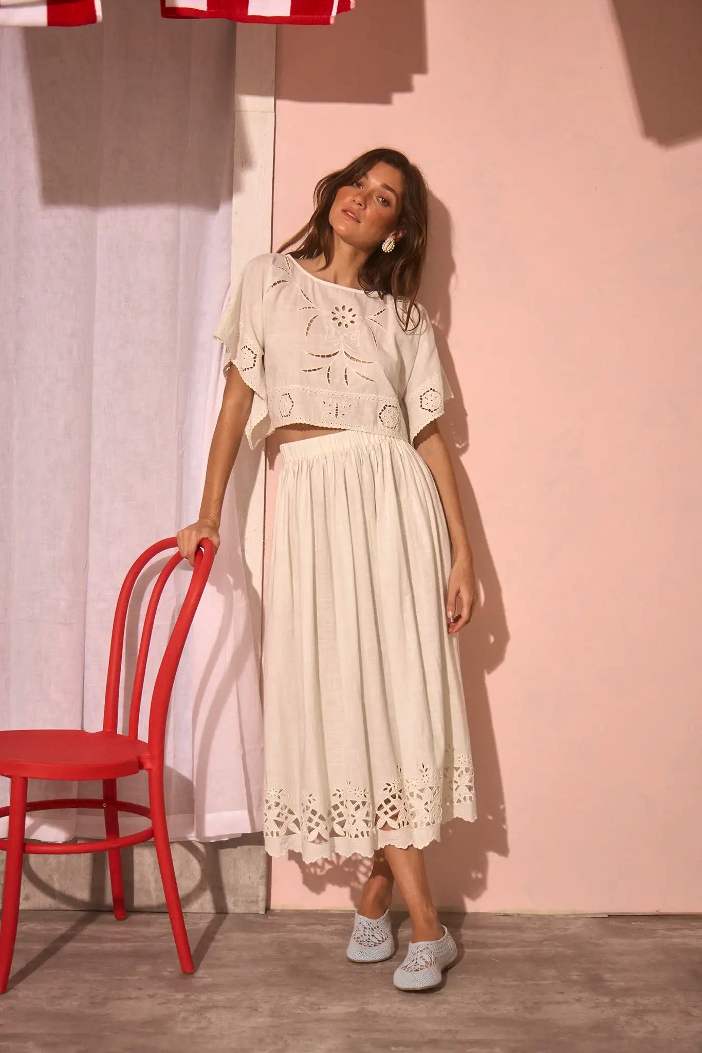 Tatum Skirt, White