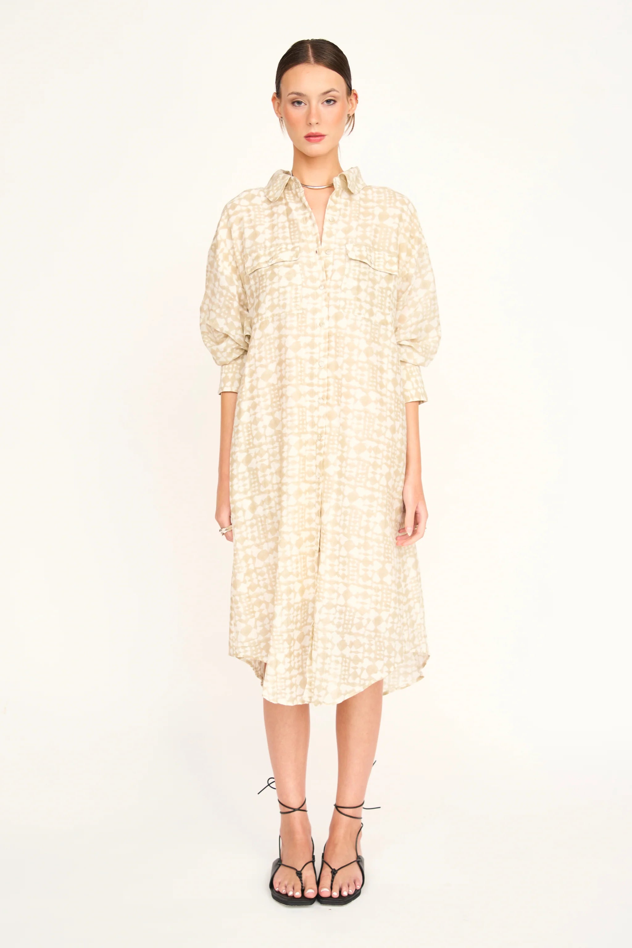 Kyoto House Dress, Sandcastle