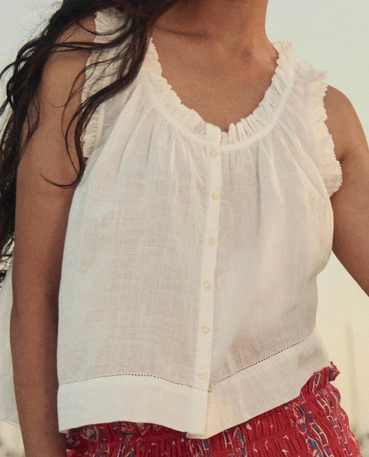 Vignette Top, White