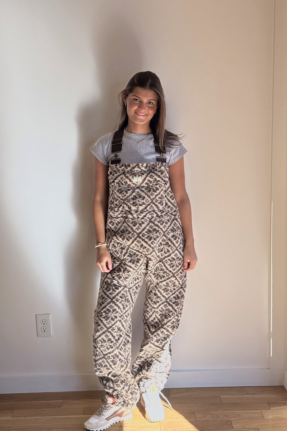 Scout Overalls, Brown Tile Jacquard