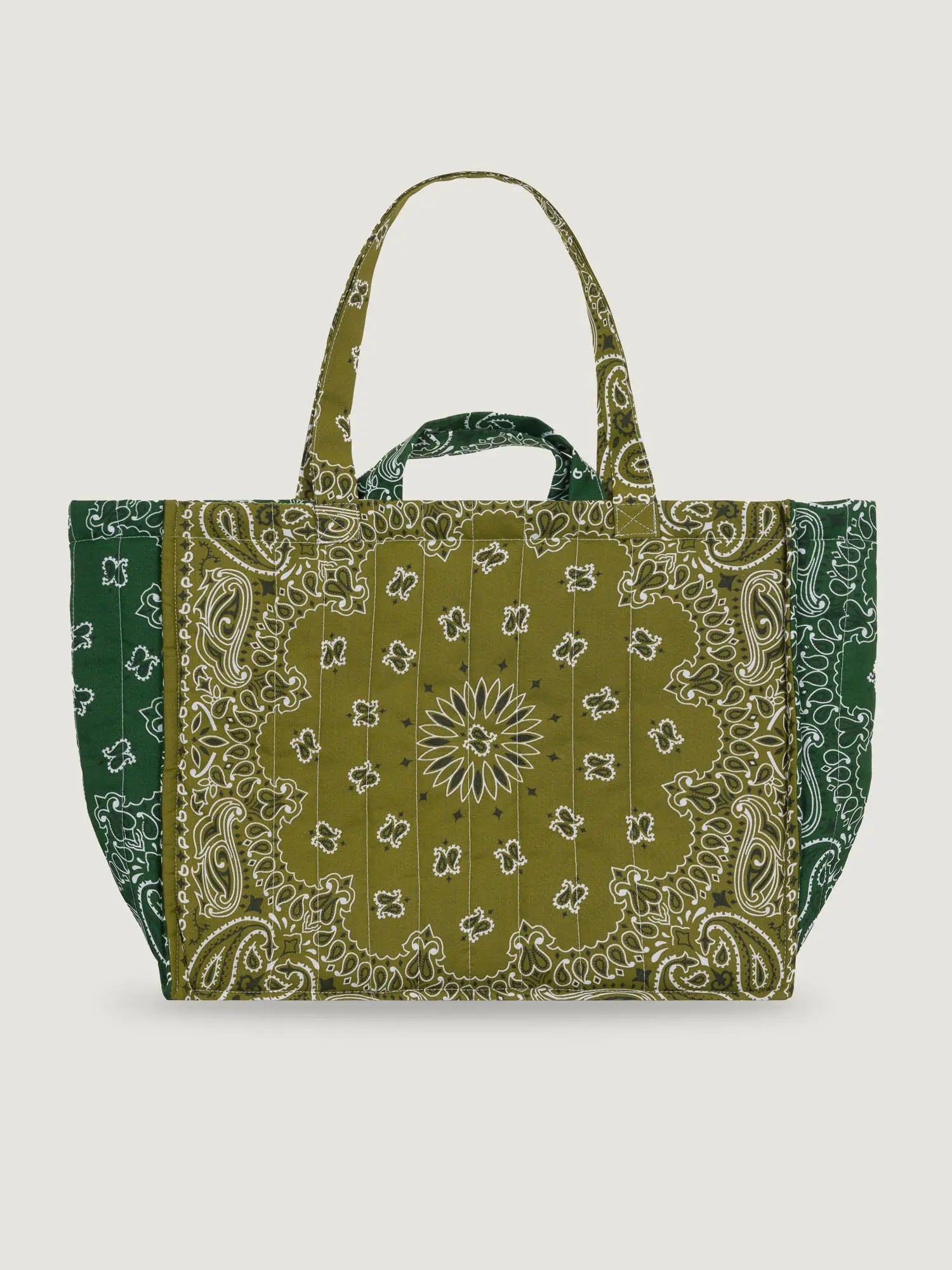 Maxi LOVE Tote, Bronze & Green