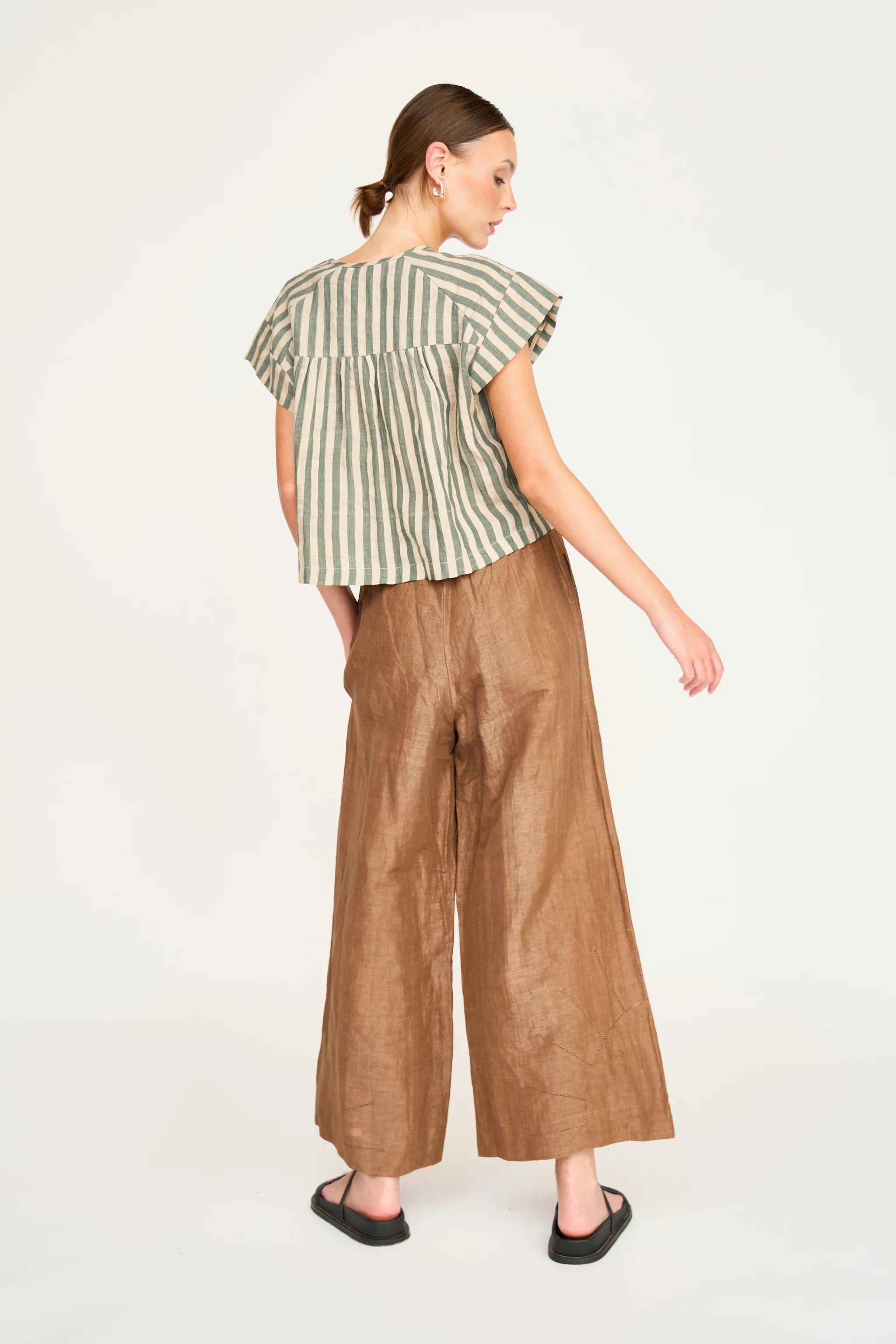 Mirth Pant, Brownie Linen