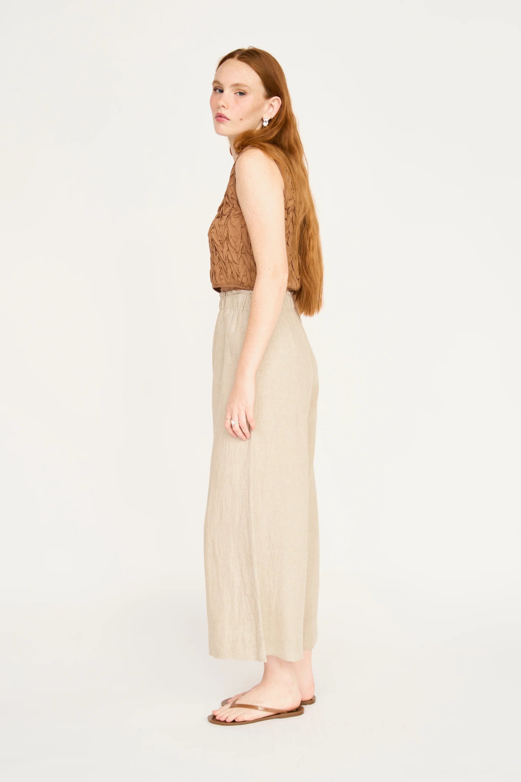 Mirth Pant, Natural Linen