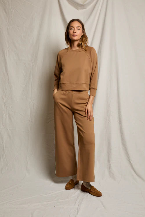 mikos wide leg pant, mocha