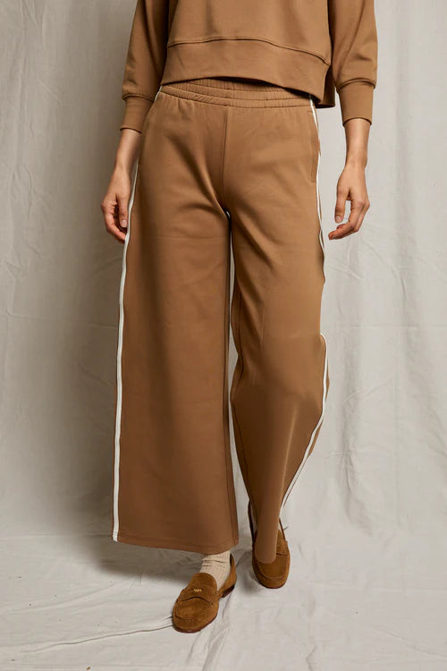 mikos wide leg pant, mocha