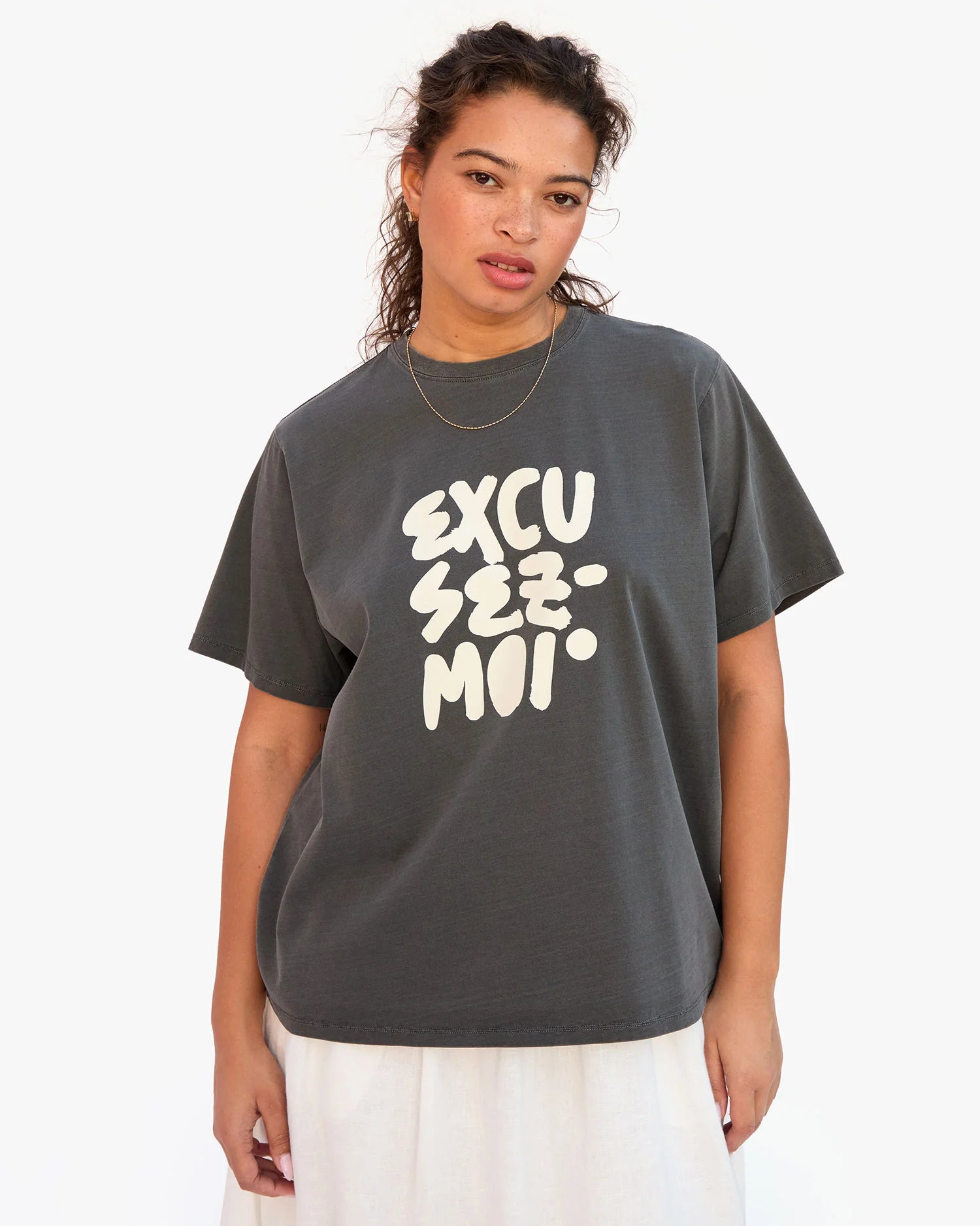Excusez-Moi Tee, Faded Black