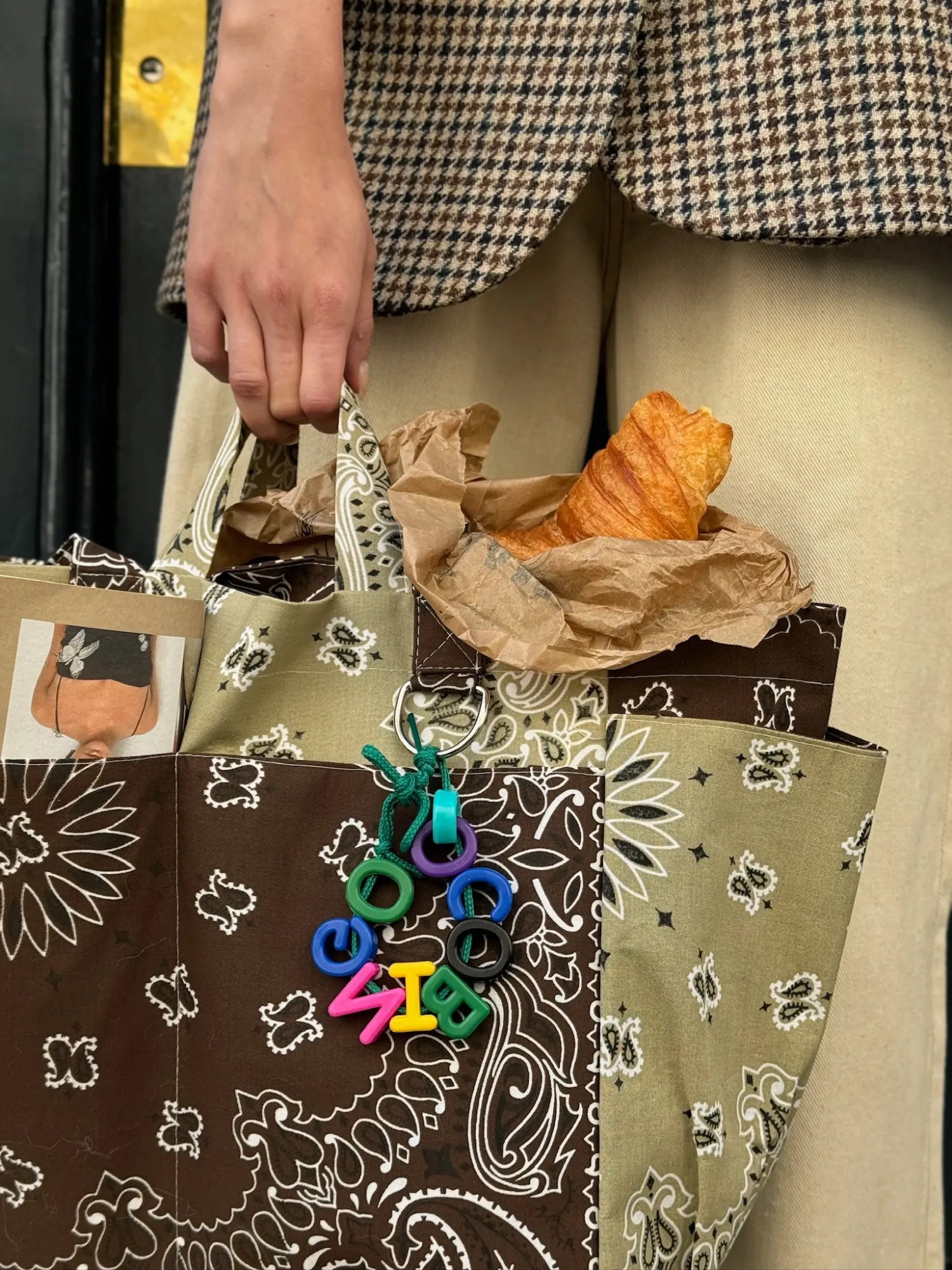 Picnic Bag, Brown & Beige