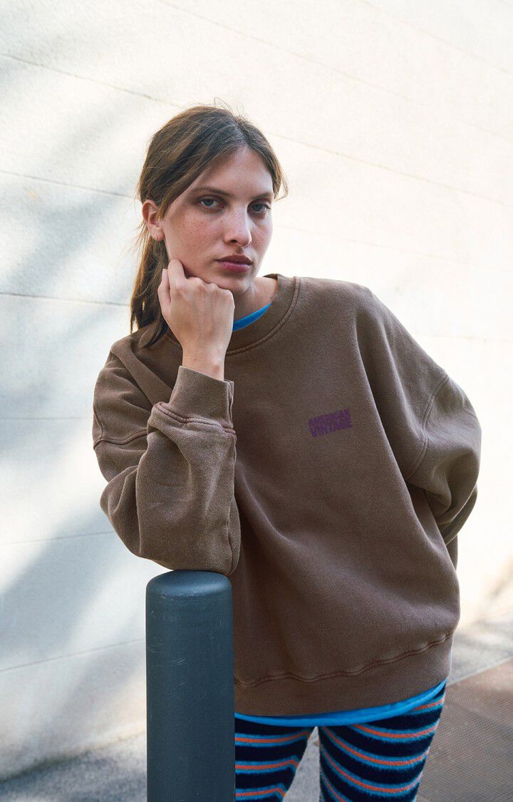 Plizzy Sweatshirt, Vintage Chestnut
