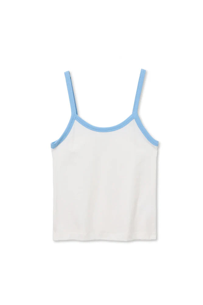 cherry tank, ivory pacific blue