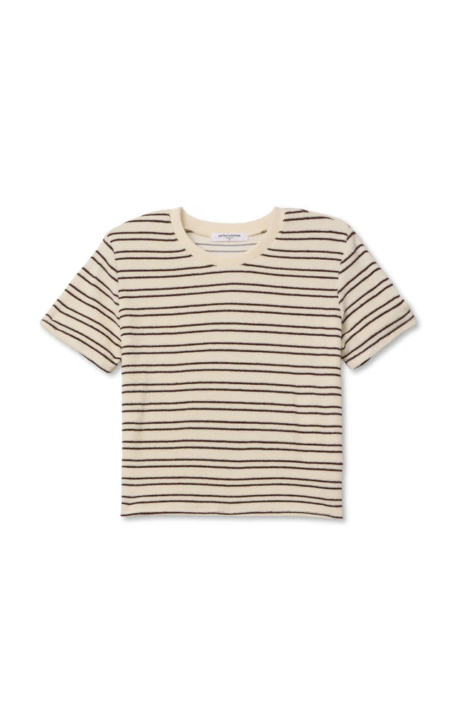 eve tee, chocolate stripe