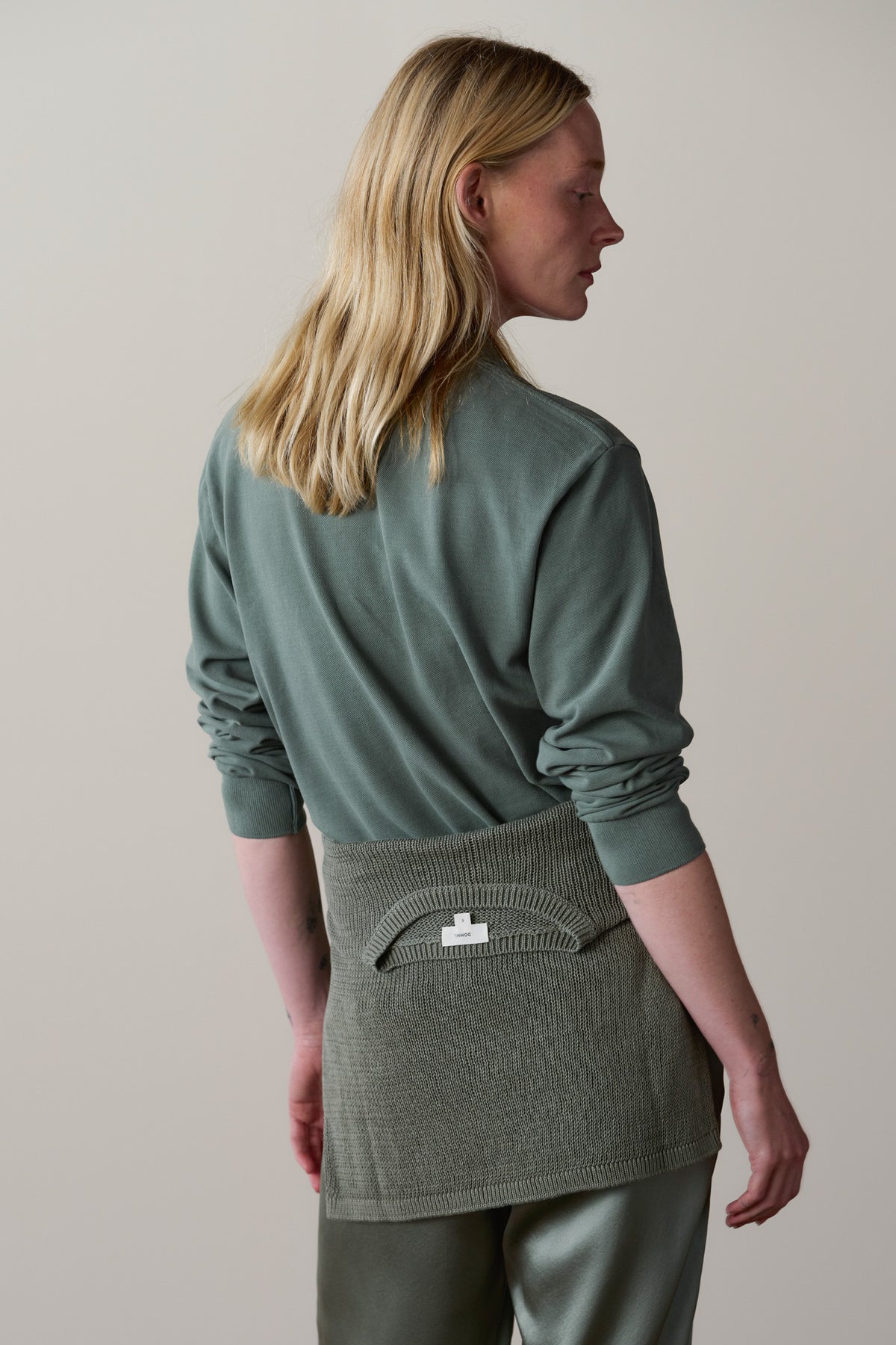 Pique Longsleeve Polo, Sage