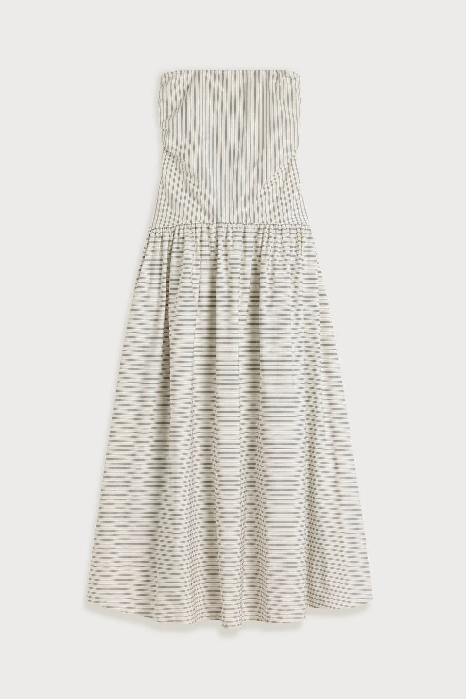 Lue Midi Dress, Oliva Stripe Ecru